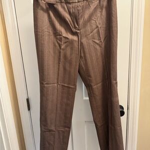 Classic Brown pinstripe Women's Trousers
